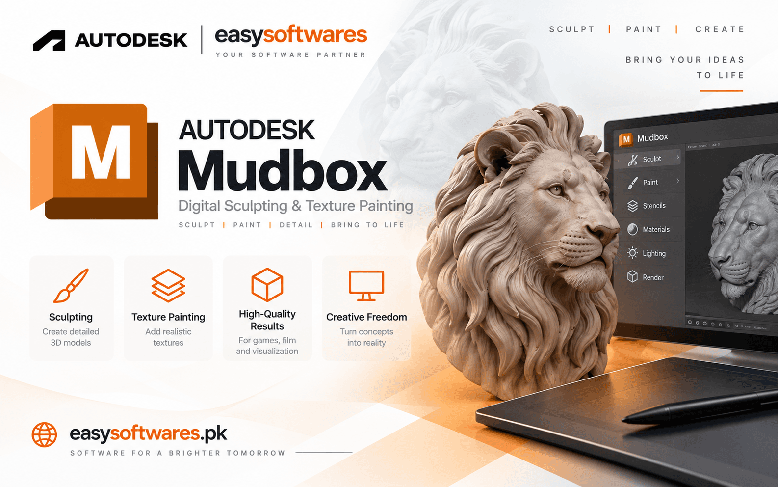 Autodesk Mudbox Subscription – Activation on Your Personal Email