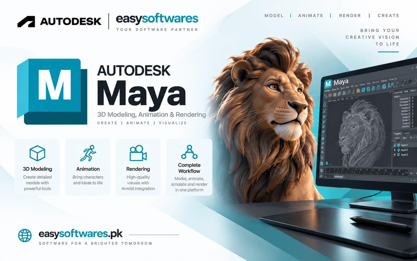 Autodesk Maya Subscription – Activation on Your Personal Email